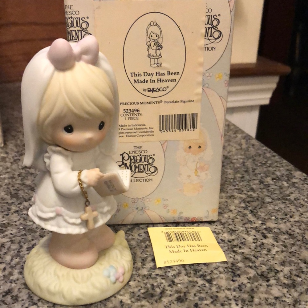 Precious Moments 1989 “This Day Has Been Made In Heaven” porcelain figurine